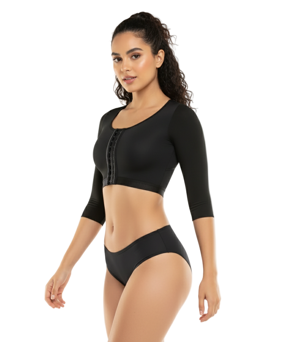 Brasier Postquirúrgico con Mangas 1604 – Soporte y Recuperación con Comodidad Total