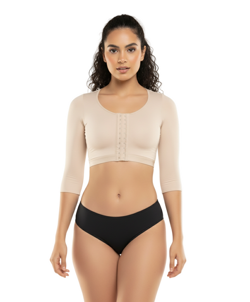 Brasier Postquirúrgico con Mangas 1604 – Soporte y Recuperación con Comodidad Total