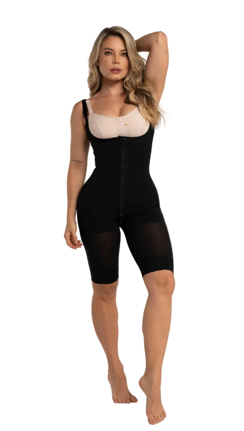 Faja Pierna Larga con Zipper 1210 – Moldeo Reloj de Arena y Comodidad Invisible