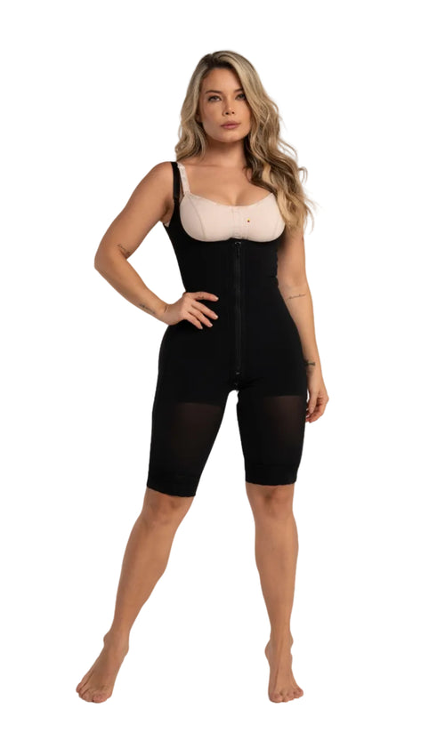 Faja Pierna Larga con Zipper 1210 – Moldeo Reloj de Arena y Comodidad Invisible