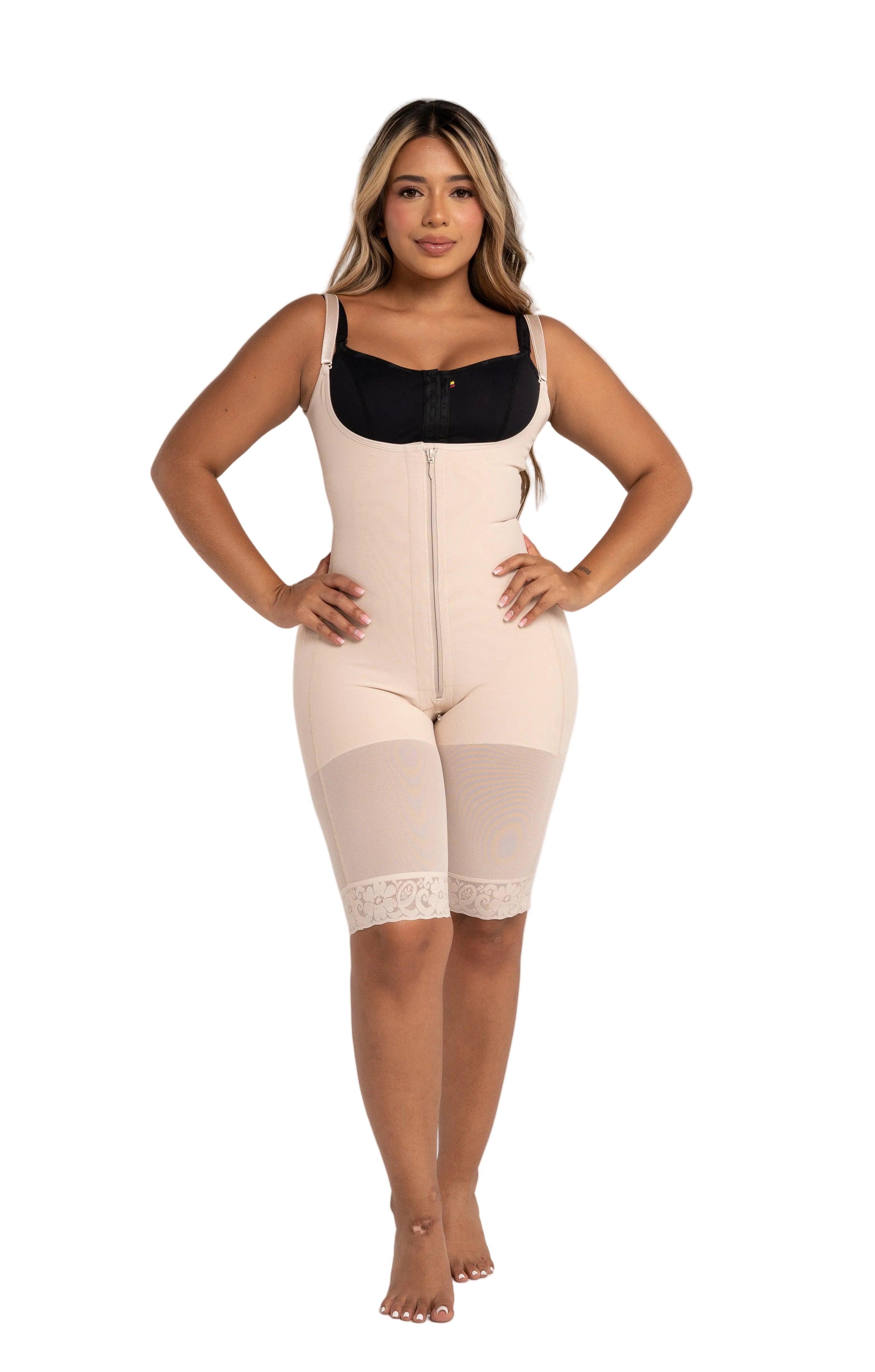 Faja Pierna Larga con Zipper 1210 – Moldeo Reloj de Arena y Comodidad Invisible