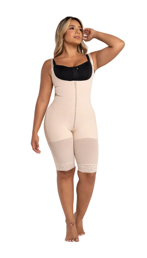 Faja Pierna Larga con Zipper 1210 – Moldeo Reloj de Arena y Comodidad Invisible