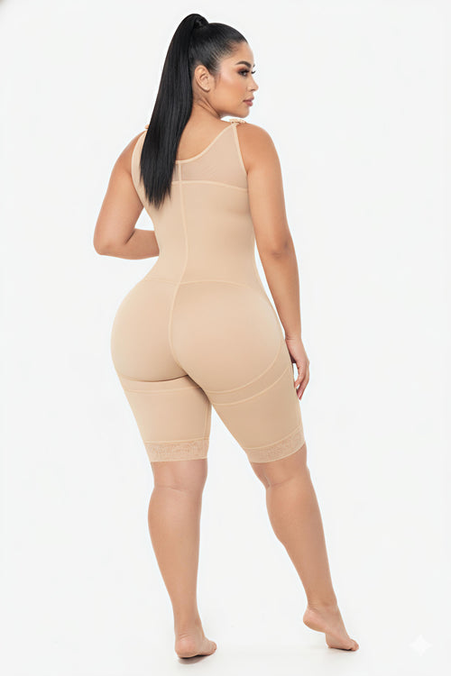 Faja Pierna Larga Curvy 1628 – Moldeo Perfecto para Caderas y Piernas Plus Size