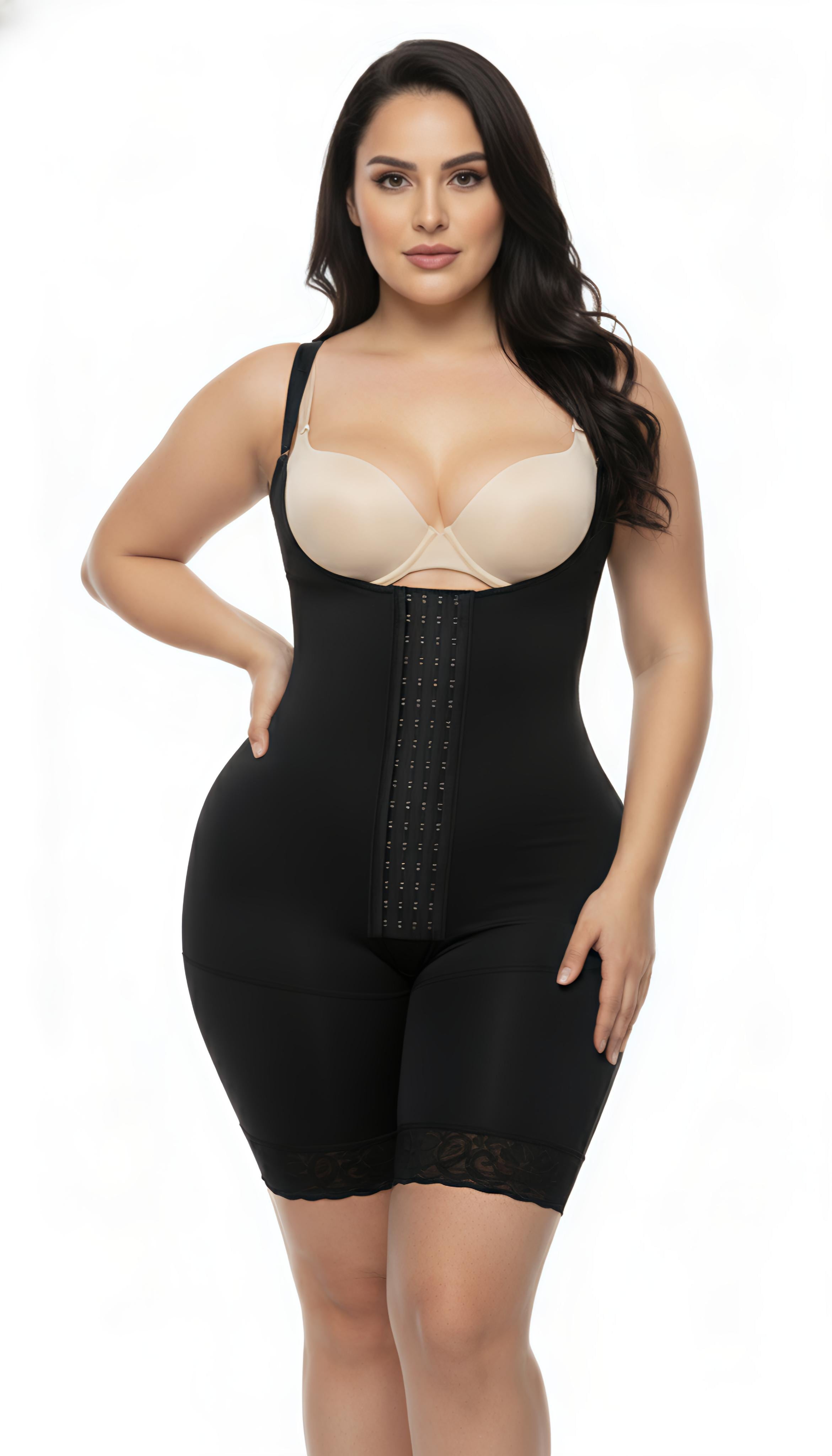 Faja Pierna Larga Curvy 1628 – Moldeo Perfecto para Caderas y Piernas Plus Size